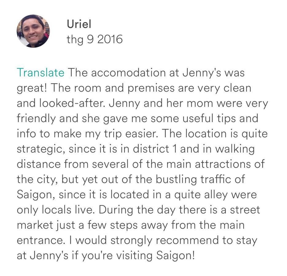 Jenny'S Place 1 胡志明市 外观 照片